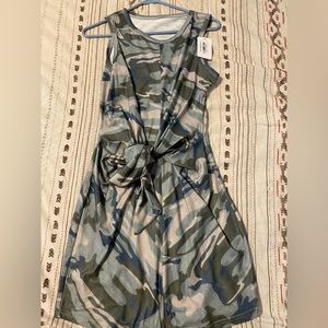 Boutique camo mini dress